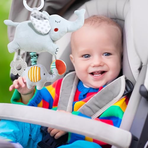 Roamready CARSEATTOY Baby Car Seat Toys For Babies 0-6 Months Musical Learning Toddler Stroller Toys 6 To 12 Months Soft Sensory Developmental Crib Toys Hanging thumb #6