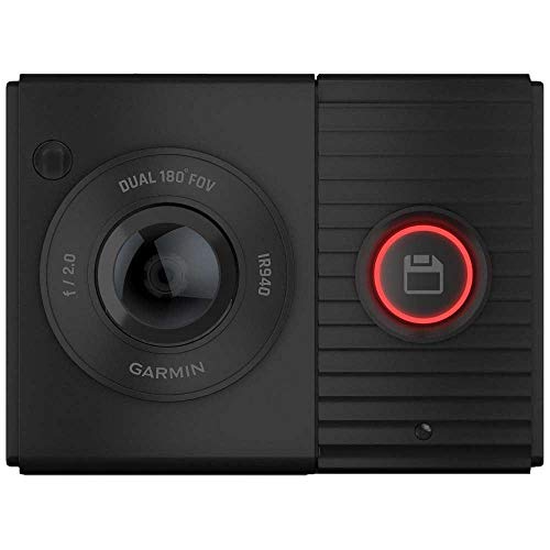 Garmin Dash CAM Tandem - Cámara para Coche con óptica Dual con visión Nocturna del Interior