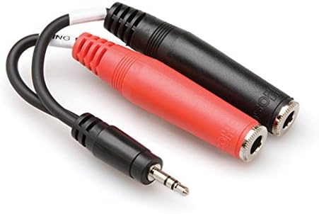 Hosa Stereo Breakout 3.5 Mm Trs to Dual 1/4 in Tsf