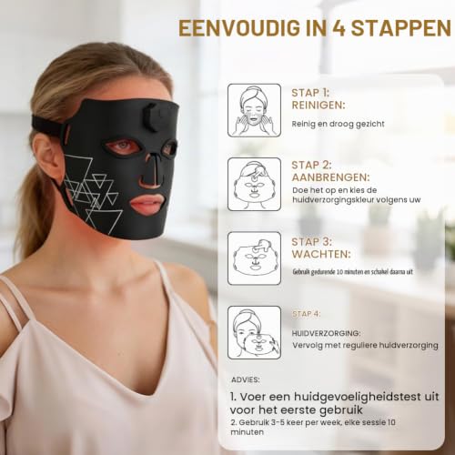 Maxi Meilleur Pro LED-lichttherapiemasker – Rood - View 4