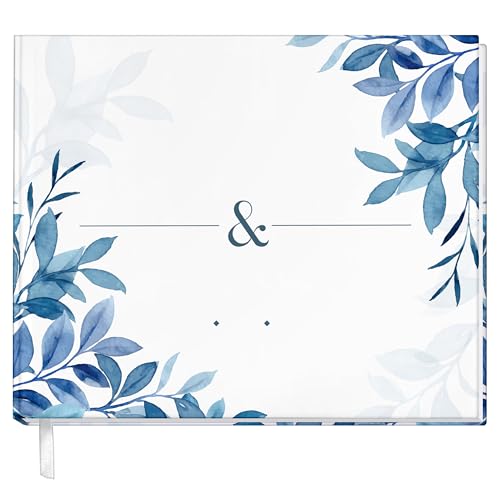 DYKO Brands New, Wedding Guest Book, Elegant, Guest Book, to Remember This Special Day, Wedding Signs, 7x9inch, 50 Sheets with Lines, Reception Books,Guest Book, Blue
