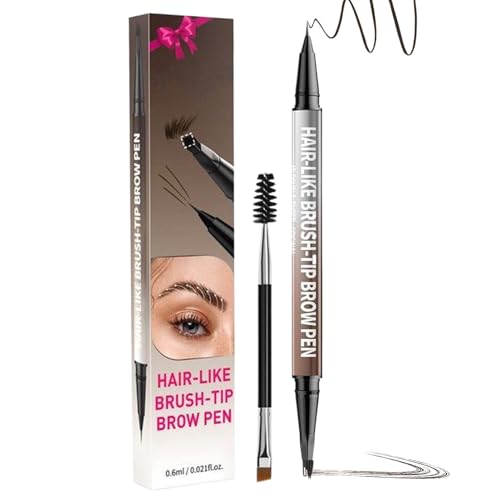 Lápiz de Cejas 4D | Lápiz de cejas punta dura | Doble punta: ce-jas y delineado perfectos para todo el día | Lápizs ce-jas 4D para naturales con aplicador de micropunta para mujeres y niñas