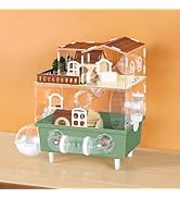 Hamster Cage Small Animal Cage with Accessories 2-Layer Small Pet House for Hamsters