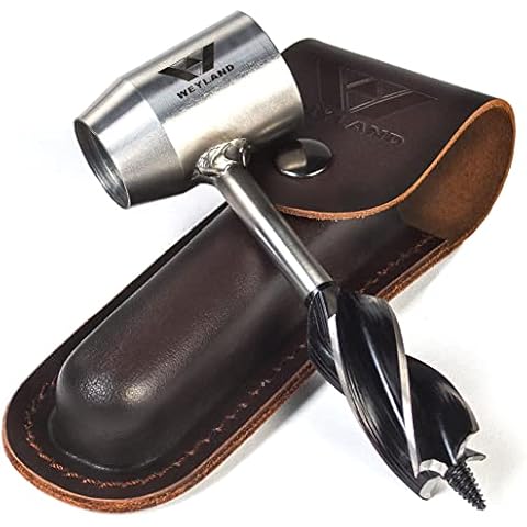 WEYLAND Bushcraft Settlers Tool Survival Hand Auger Wrench - Bush Craft Gear and Equipment Scotch Eye Wood Drill Peg and Manual Hole Maker Multitool for Camping, Bushcrafting and Outdoor Backpacking Cover