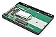 DIGITUS 2,5 SATA Festplattenadapter für M.2 oder mSATA-SSDs - M.2 Modultyp 2280, 2260, 2242, 2230 - mSATA Fullsize - SATA III - 6 Gbit/s - 520 MB/s Lesegeschwindigkeit - Schwarz