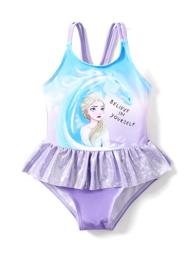 Disney Princess Bathing Suit Ariel Rapunzel Belle Cinderella Jasmine One Piece Toddler Girls Swimsuit 2-6T