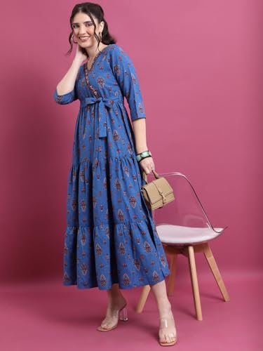Image of Vishudh Women's Casual Dress | Comfortable Everyday Wear for All Occasions | Chic & Versatile Fashion for Women