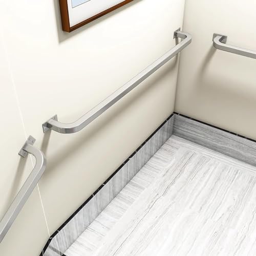 Rampe d'escalier en fer industriel galvanisé argent 280cm pour la sécurité - 2