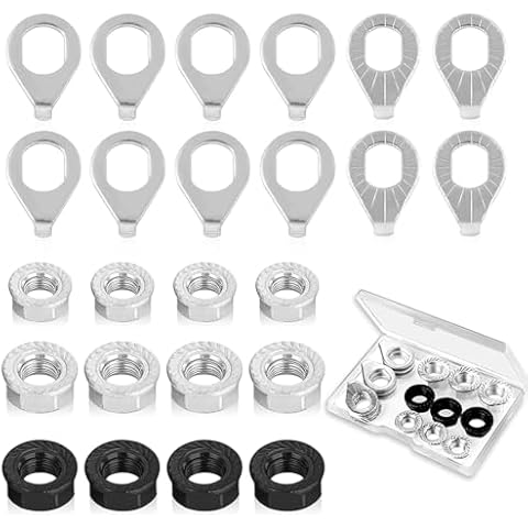 RFYTDCF 24-Piece Bicycle Axle Nut Kit Cover
