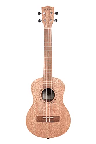 Image of Kala KA-20T Burled Meranti Tenor Ukulele Bundle with Hard Case, Tuner, Austin Bazaar Instructional DVD, and Polishing Cloth