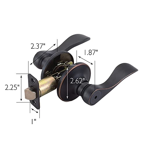 Design House 700534 Springdale Privacy Bed And Bath Door Lever, Oil Rubbed Bronze #TOP4