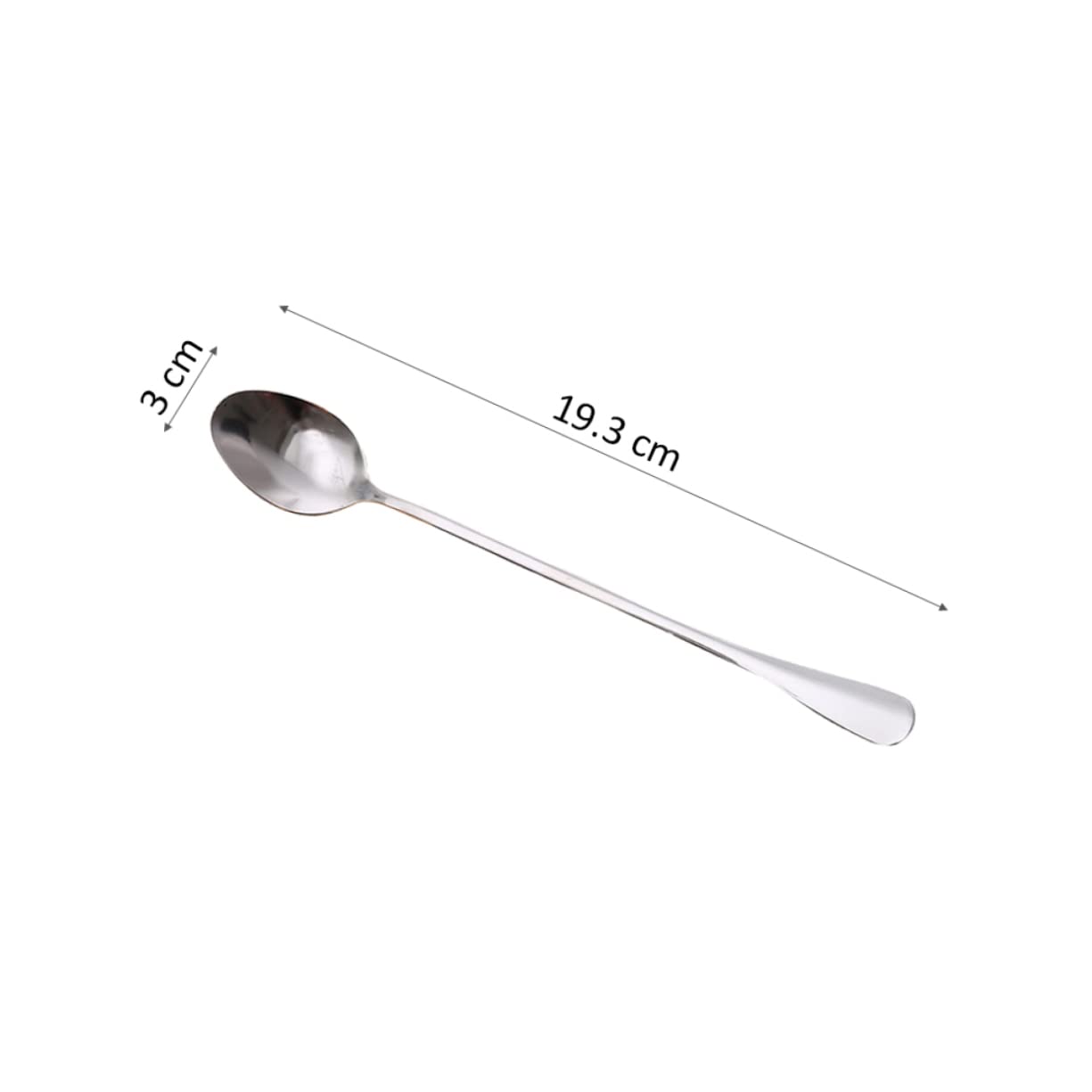 BRIGHTFUFU Stainless Stirring Spoons Long Handle Iced Tea Spoons Set of 12 Dishwasher Safe