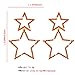 Rhinestone Big Star Dangle Earrings for Women Girls Hypoallergenic Crystal Long Tassel Stars Charms Drop Dangling Stud Fashion Lightweight Festival Christmas Birthday Party Jewelry Dainty Gifts for Friends Fans (Gold with Red Zircon)