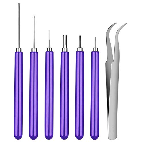 WLICCHS 7 Stücke unterschiedliche Größe Quilling Werkzeuge Quilling-Papierstreifen Stift für Art Craft DIY Paper Card Machen Projekt, Slotting Paper Quilling Schlitz-Werkzeuge Kit