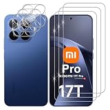 Lutree per Xiaomi 17T Pro Vetro Temperato, 3+3 Pezzi Pellicola Protettiva + Pellicola Fotocamera, Durezza 9H Vetro Protettivo, HD Anti-Graffio Senza Bolle Protezione Schermo