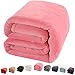 Shilucheng Luxury Fleece Blanket Super Soft and Warm Fuzzy Plush Lightweight King Couch Bed Blankets - Pink