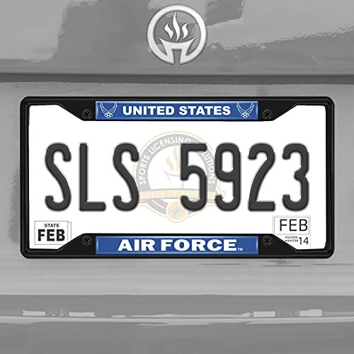 Cadre de plaque Air Force FANMATS 31293 en métal pour stopper la rouille