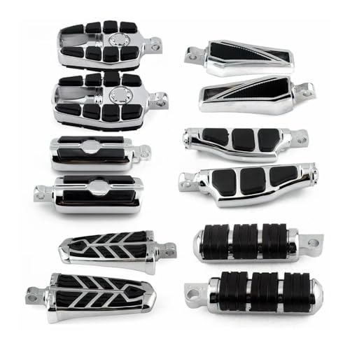 Repose-Pieds Arrière Moto Passager Cale Pied Peg Softail Iron Dyna - 2