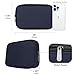 Travel Case Organizer for Small Electronics and Accessories,Tech Bag, Travel Essentials for Mouse, Cord, Charger, Phone, Earphone, Power Bank, Hub, Toiletries, Cosmetics, Personal Items (Blue)