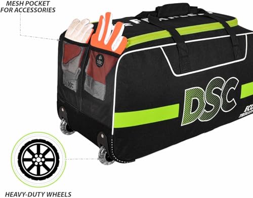 Image of DSC Eco Trolley Cricket Kit Bag with Wheels - Large Capacity Sports Equipment Travel Bag for Players