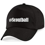 Reifen-Markt Base Cap Hashtag #Scoutball Größe Uni Farbe Schwarz Druck Weiss