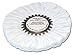 Zephyr AWW 58-8 FL White Domet Flannel Airway Buffing Wheel