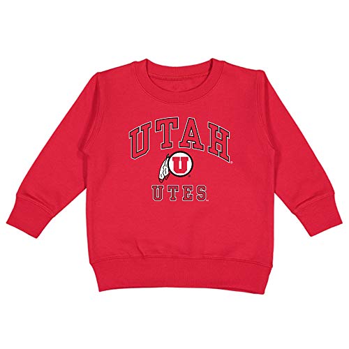 College Kids Utah Utes NCAA Toddler Fleece Crew Neck Sweatshirt (5/6T)
