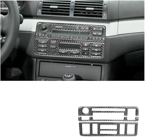 Garniture de panneau boutons climatisation CD BMW Série 3 E46 insert plastique console - 2