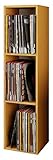 Zwei Einlageböden VCM Regal Schallplatten Standregal Bücherregal Universal Archiv LP Möbel Archivierung Holz Buche 115x34x29 cm \