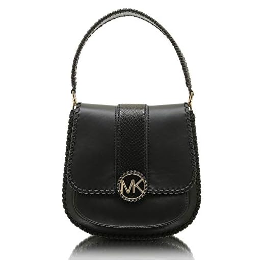 Michael Kors Lillie 30F8G0LM8E dam handväska handtagsväska axelväska festväska aftonväska axelväska, SVART,