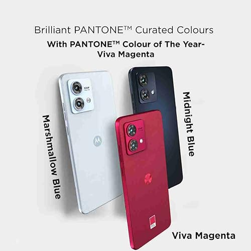 Motorola G84 5G (Marshmallow Blue, 12GB RAM, 256GB Storage) | 50MP (OIS) | 16MP Front Camera | Snapdragon 695 Processor | Ultra Premium Vegan Leather Design | Unbelievable 5G Speeds with 14 5G Bands 7 41LutMDPacL