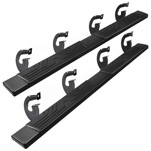 Estribos laterales antideslizantes 6.5" aluminio Ford F150 miniatura 1