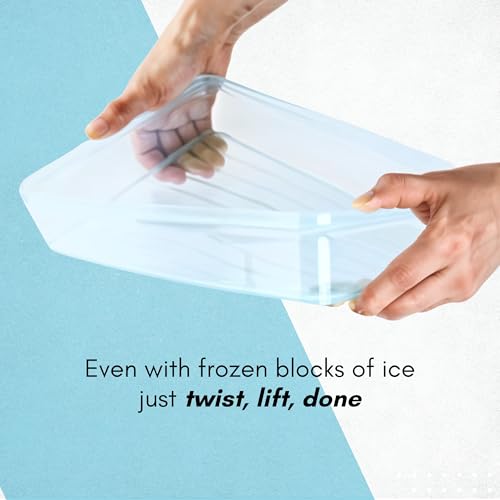 Image of LocknLock Freezer Fit 450 ml Container | Airtight Stackable Food Storage for Meal Prep | Microwave & Dishwasher Safe | BPA Free Freezer Container with Lid