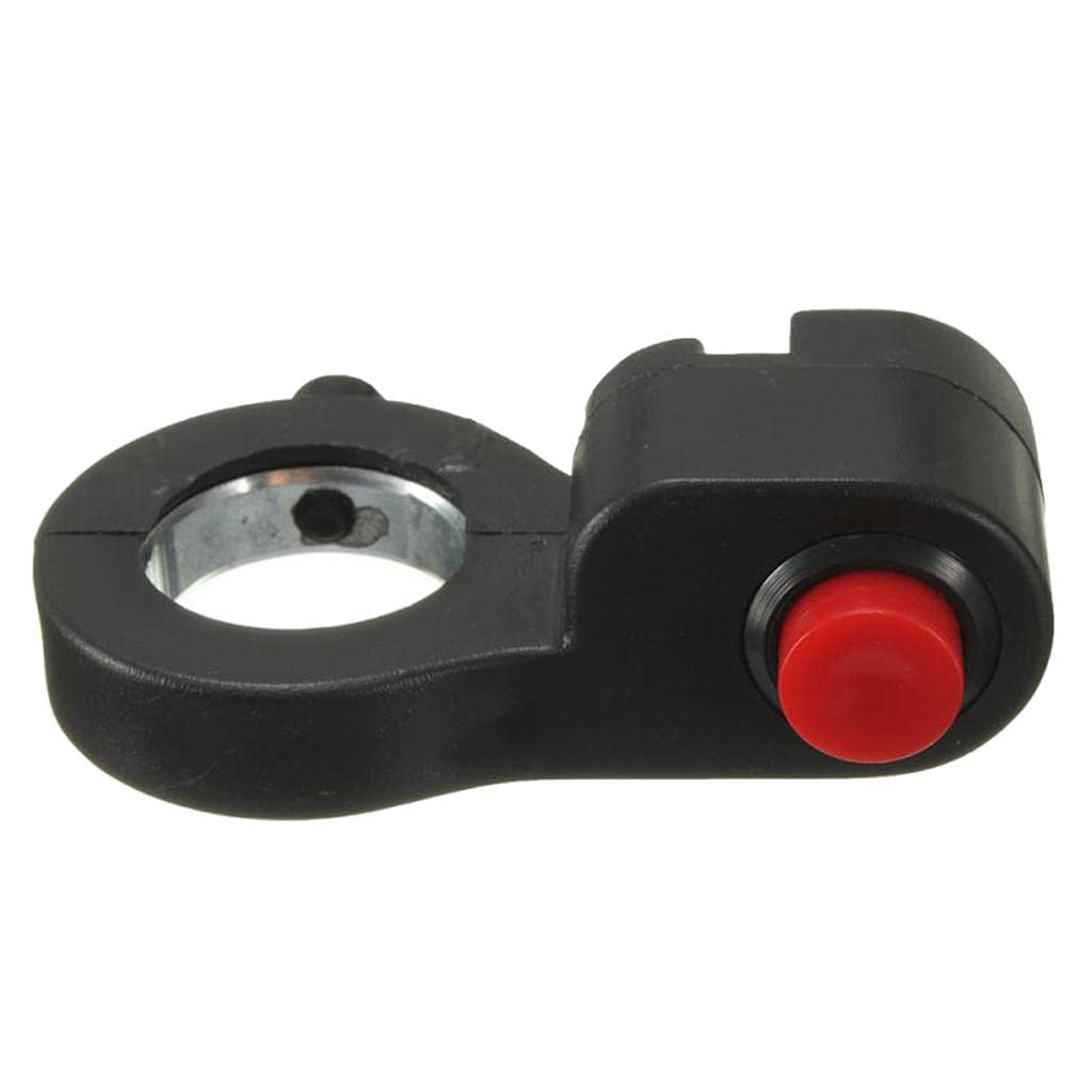7/8 Universal Motorcycle Bike Handlebar Grip Horn Switch Control Red Button"-image-6