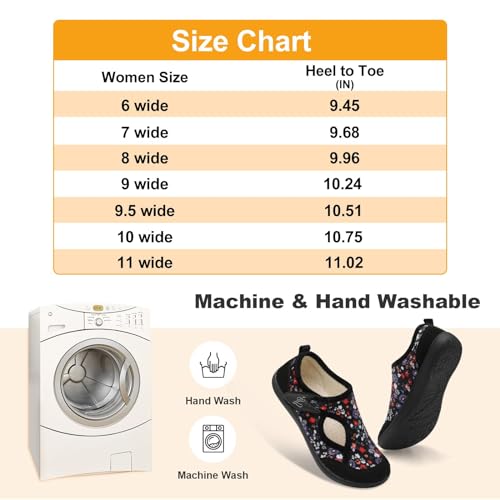 Image of LeIsfIt Womens Slippers Wide Diabetic Shoes Adjustable Arthritis Edema House Shoes Indoor Outdoor Slippers