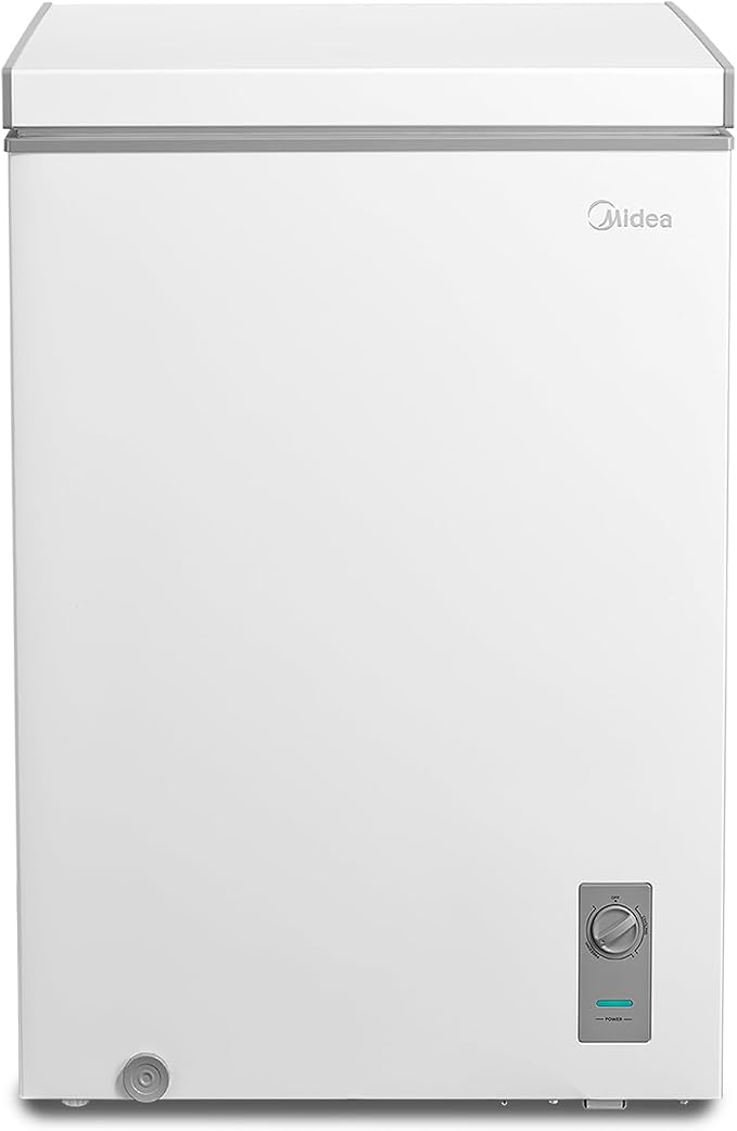 Midea Chest Freezer, 3.5 Cu.ft-Convertible, White