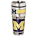NCAA Michigan Wolverines Metallic Travel Tumbler,  16-Ounce