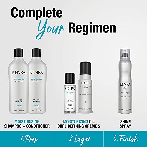 Kenra Moisturizing Shampoo | Balance Moisture | Hydrates For Smooth, Soft, & Shiny Hair | Improves Manageability By Over 50% | Increases Softness & Shine | All Hair Types | 10.1 Fl. Oz #TOP5