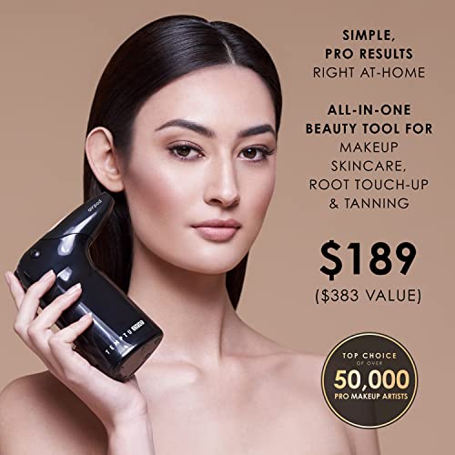 Temptu One Airbrush Make-Up Kit For Complexion Perfection With Cordless Compressor, Fair/Light: 11-Piece Set, Portable Air Brush Machine, 3 Shades Of Foundation, Blush, Bronzer, Instant Concealer #TOP2
