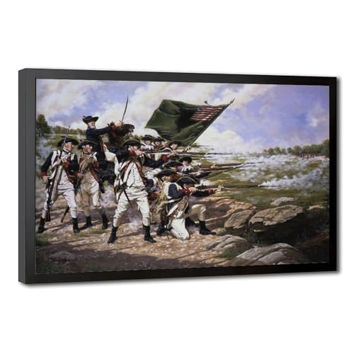 Régiment du Delaware impression sur toile bataille de Long Island