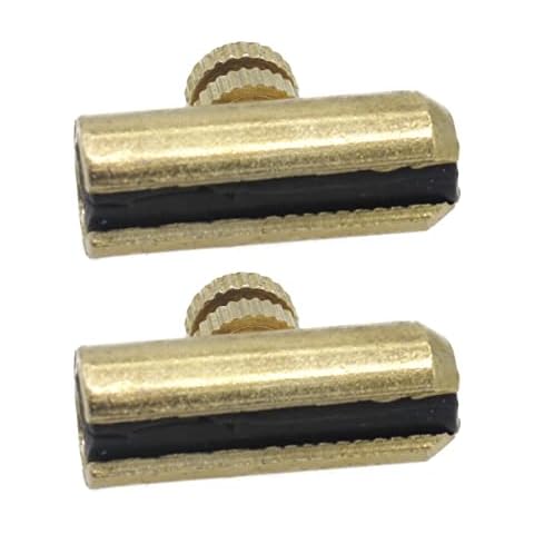 Cheerock 2pcs Adjustable Cello String Wolf Tone Eliminator, Metal Cello String Wolf Tone Mute, Cello Wolf Tone Suppressor, Cello Instrument Assesories Cover