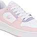 Lacoste Unisex-Child Juniors' L001 Set Sneaker, Light Pink/White, 4 Big Kid