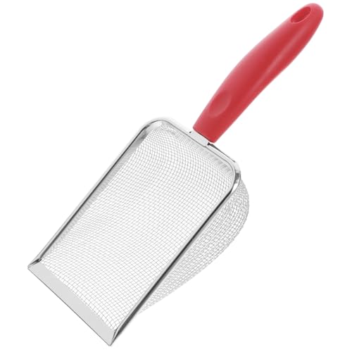 KOMBIUDA Beach Mesh Shovel for Tool with Comfortable Grip Creative Design for Collecting Seashells and Digging Wet Sand Beach for Outdoor Fun