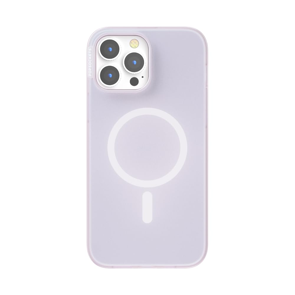 PopSockets iPhone 13 Pro Max Phone Case w/MagSafe- Opalescent White