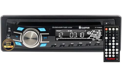 Image of IBELL CTDV990D Car DVD Player with USB, SD, AUX, FM, MP3 Support, 4x45W Output, Digital FM Tuner, Car Stereo Player with Remote Control, Black