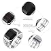 BONLAVIEGEM Vintage Mens Black Onyx Rings 925 Sterling Silver Mens Ring Celtic Mens Cocktail Rings Mens Simulated Obsidian Ring Pinky Thumb Ring Band for Dad Father Jewelry Gift Size 10