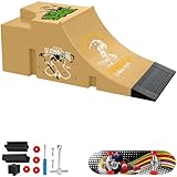 Gxdamxz Mini Skate Doigt & Rampe Set, Finger Skateboard Accessoires Entraînement