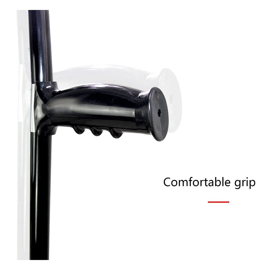 Muletas Altura Ajustable Bastones De Aluminio Confort Diseño Ergonómico Bastones para Adultos Mujeres Hombres/Negro