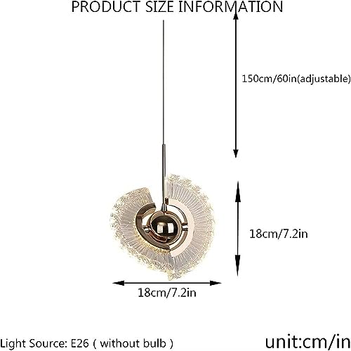 Lámpara de noche OVNI de cristal acrílico con cable largo regulable 7