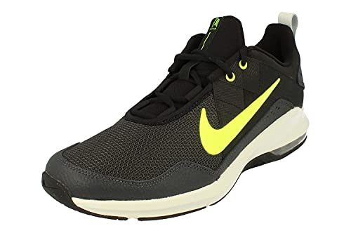Nike Air Max Alpha Trainer 2 Mens Running Trainers AT1237 Sneakers Shoes (UK 7.5 US 8.5 EU 42, Black Volt Dark Smoke Grey 011)
